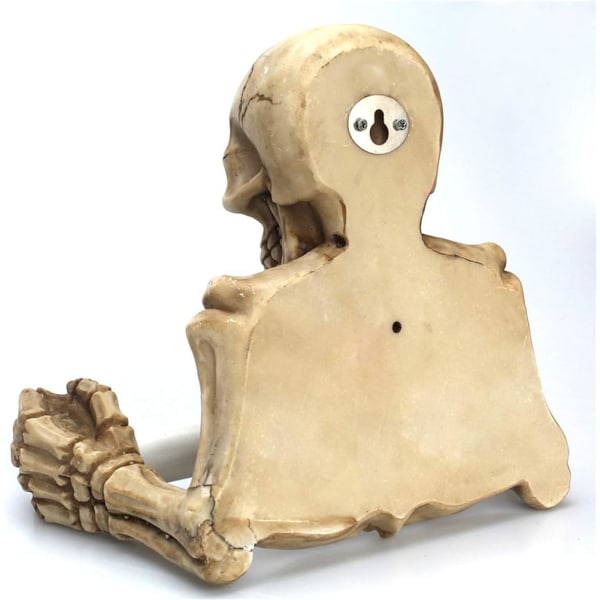 Skeleton Skulls dekorativ toalettpappershållare, skrämmande Halloween D