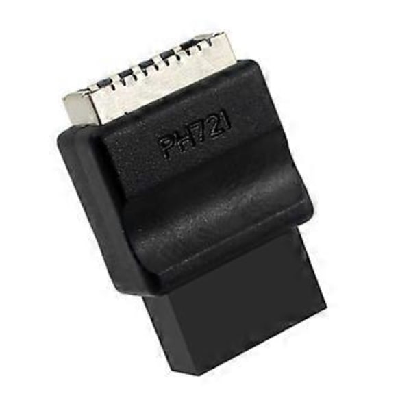 Moderkort USB 2.0 9Pin till Typ Frontanslutningar Omvandlare Moderkort 9Pin Typ Adapter 9Pin USB Header för Stationär Dator