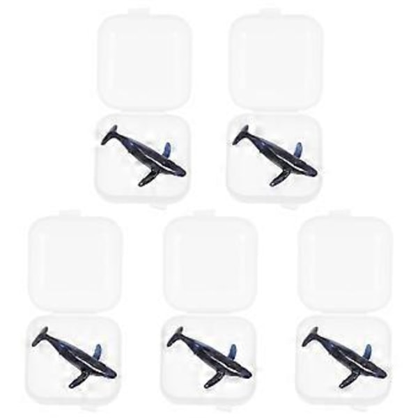 5 stk. Silikone Hval Modeller Epoxy Landskabsfyldningsmateriale 3D Mini Hvaler