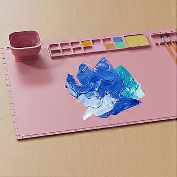 Silikone Håndværksmåtte Vandtæt Akvarelmaling Pad til DIY Projekter Fremstilling Akvarel Håndværk Resin Form Støbning Violet Violet