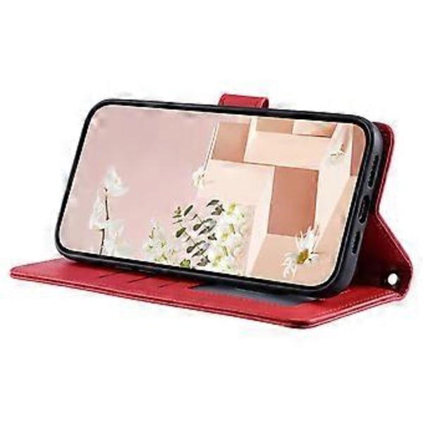 För Samsung Galaxy A32 4G (EU Version) Crossbody Mobilskal Rombleder Plånboksfodral Style F