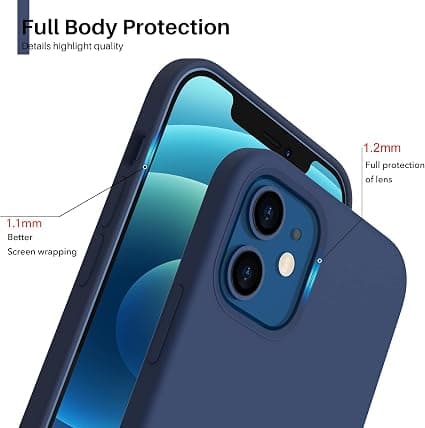 Etui kompatibel med iPhone 12 Mini Case 5,4\" i silikon, Etui