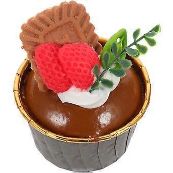 Falsk Cupcake Modell Dekor Simulerad Dessertmodell Bedårande Liten Falsk Cupcake Dekor