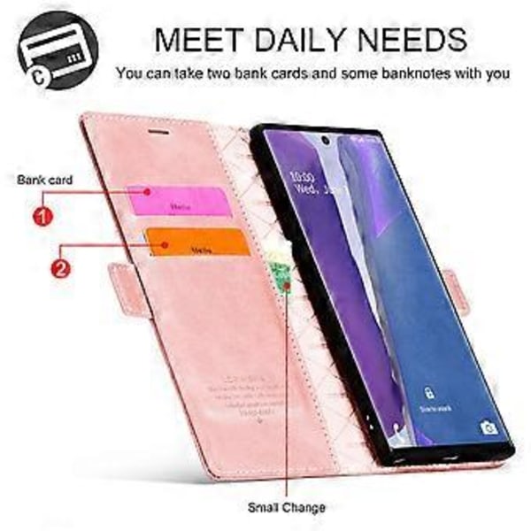 Samsung Galaxy Note20 Ultra -nahkakotelo Rose Gold
