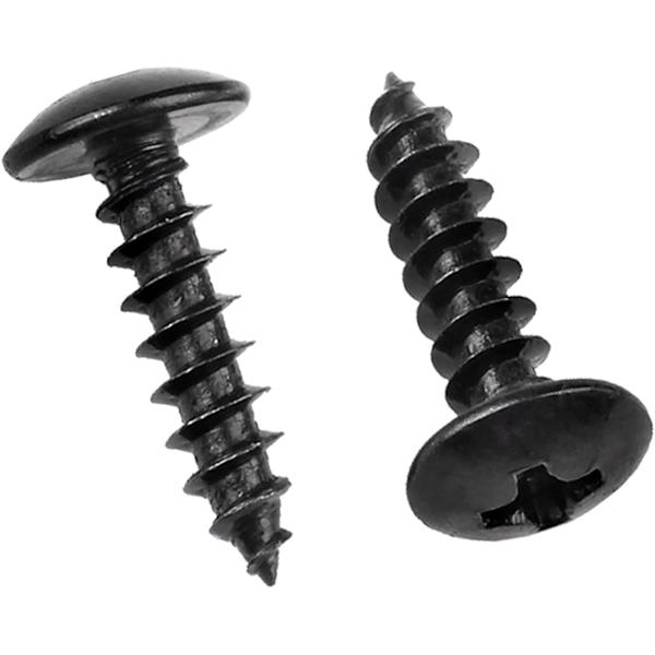 100 st, M5 x 12mm Kolstål Runda Huvud Phillips Träskruvar,