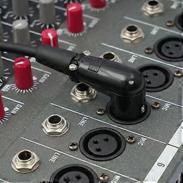 3-stifts kabel förlängning hane till rak hona mikrofon 3-stifts adapterkabel för högtalare, inspelning 2m