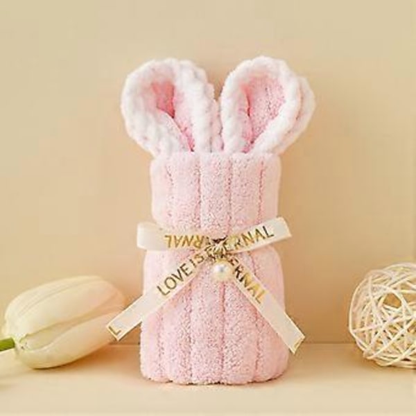 Liten Handhållen Present Barnhandduk Pink