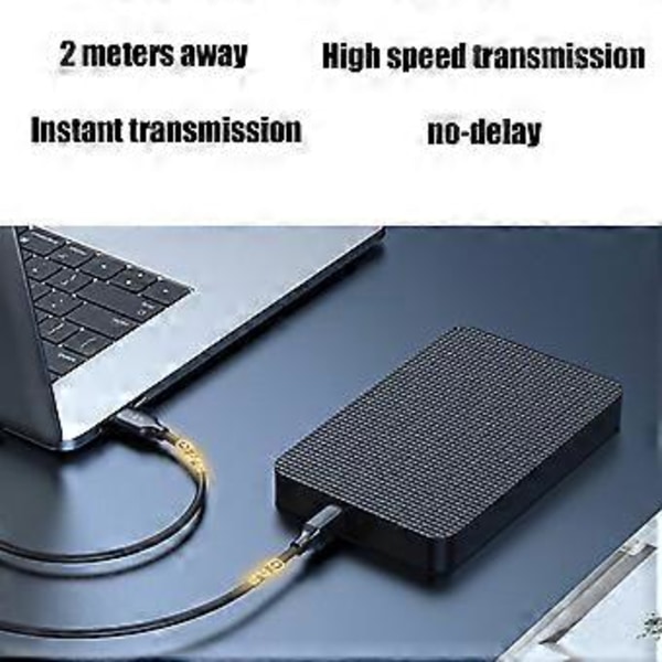 USB A til B Skannerkabel, Rask Datasynkroniseringskabel, Hann til Hann Printerkoblinger 1m