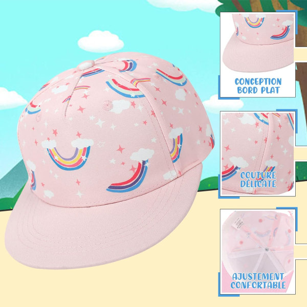 Baseballcaps for barn Baby Jente Gutte Cap Sports Cap Sun Hat Justerbar