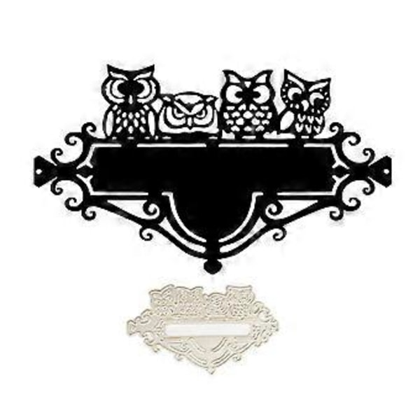 Metalliset leikkurit Pöllökehys Kohokuviointipohja Leikkausmuotit korttien valmistukseen Scrapbooking Paper Craft DIY -malli Käsintehty
