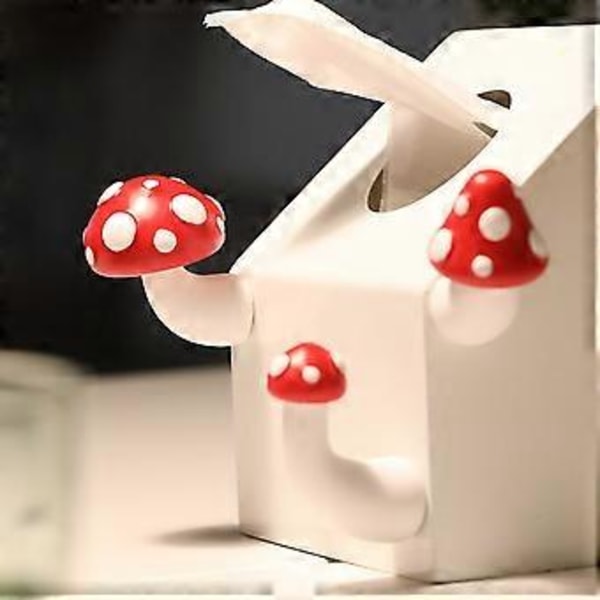 Hartsimagneettitarra Sarjakuva 3D Punainen Sieni Jääkaappimagneetti Luova Taidelahja Matkamuisto Kodin Koristeet pointed mushroom
