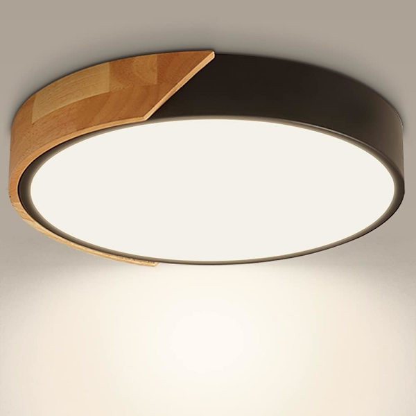 LED-loftslampe 24W 2400LM Moderne runde LED-loftslampe Neutr