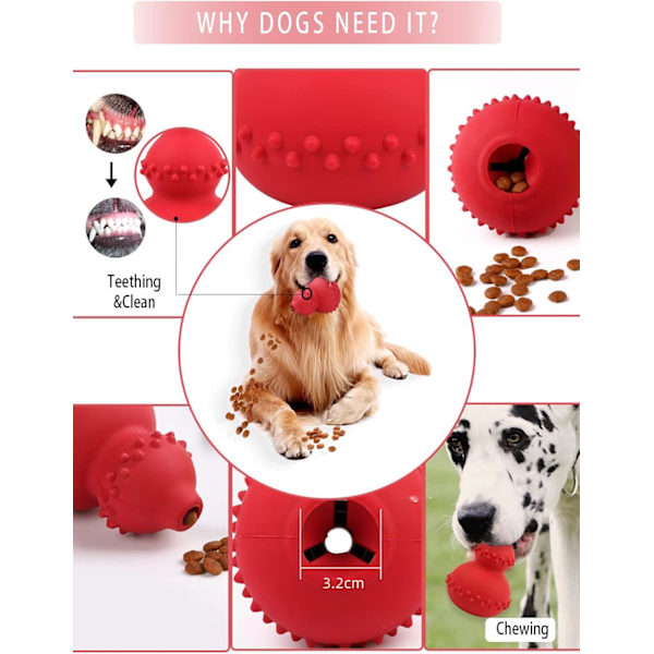 Tuggsak för hund, slitstarkt naturgummi, oförstörbart hundtuggsak för