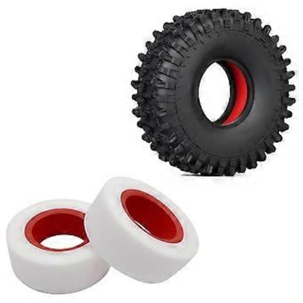 2.2 tuuman renkaat vaahtomuovisisus RC-telaketjurenkaat 1/8-asteikon ajoneuvoille (Punainen 130mm)