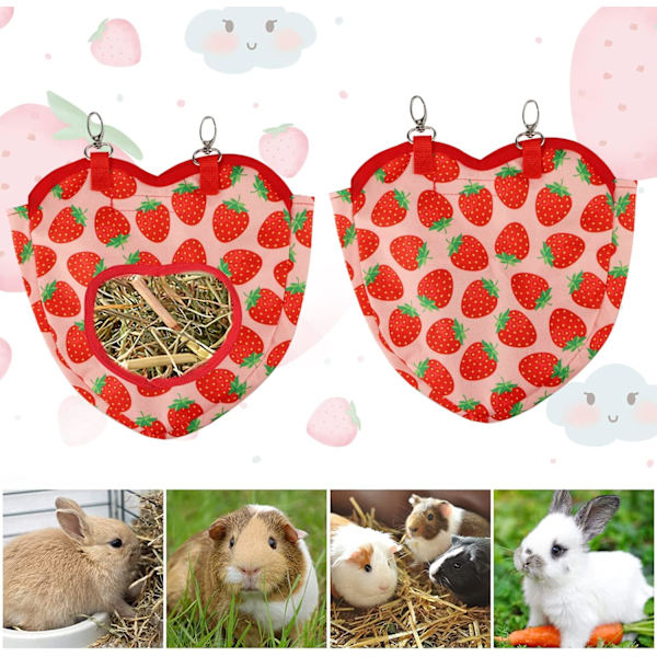 (liten jordgubbs höpåse) Jordgubbs höpåse för kanin/hamster/