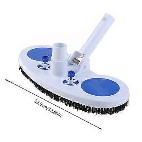 Poolborste 33 cm Plastlegering Huvud Rengöring Botten & Vägg Utomhus/Inomhus Bastu Pool Fiskdamm Ren Dammsugare