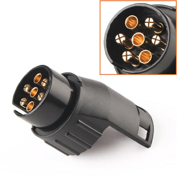 Trailer Adapter Stik, Universal Tilbehør, Vandafvisende 7-polet til