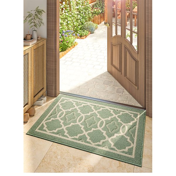 Vihreä liukumaton ovi matto 50 * 80cm, sisä- ja ulko-ovi matot | A