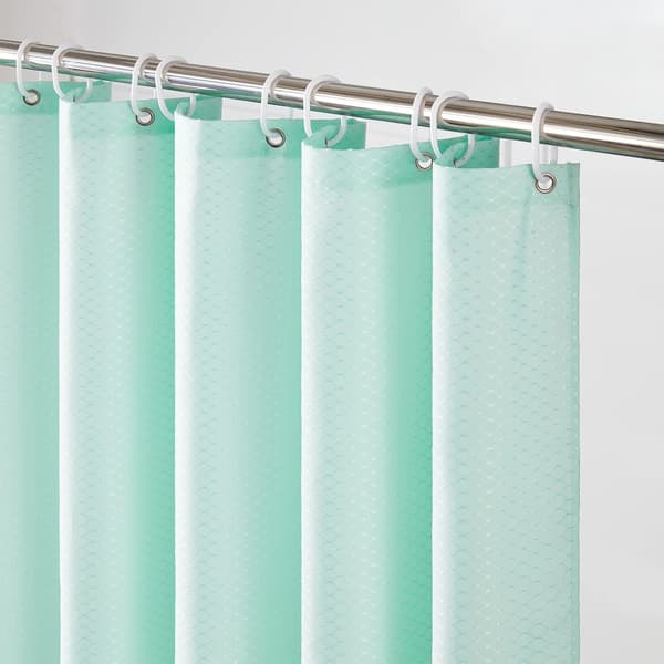Duschdraperi, Mintgrön, 180 x 180 cm, Mögelresistent, Polyester