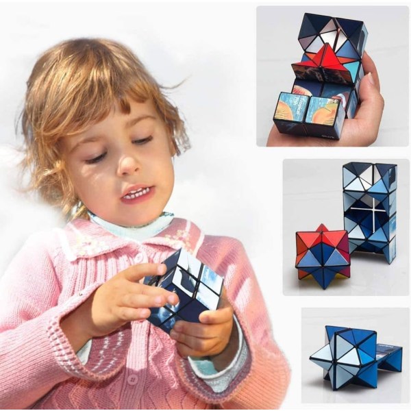 Rubiks kube 2 i 1, Rubiks kube, glatt overflate - holdbar og C