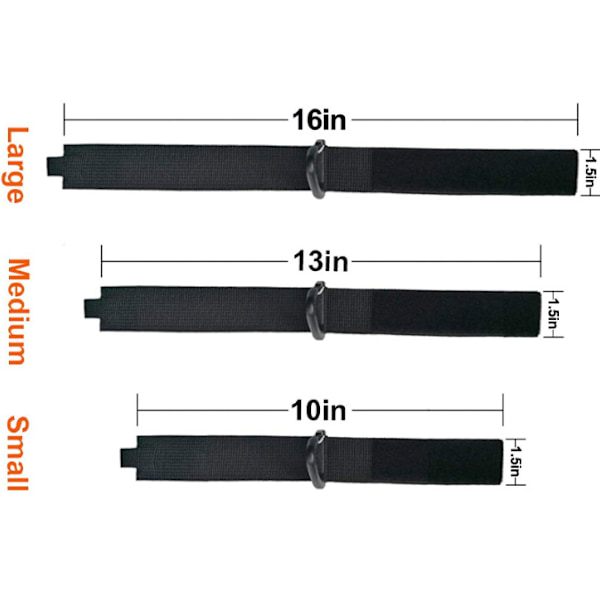 1,5*16 tommer, kabelarrangør til opbevaring (4 stk.), velcro-s