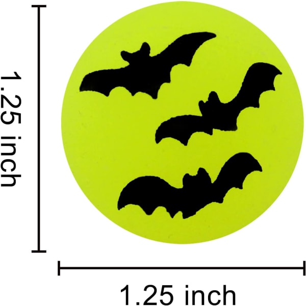 72 Glow in The Dark Bouncing Balls 1,25” | 6 Halloween-temadesig