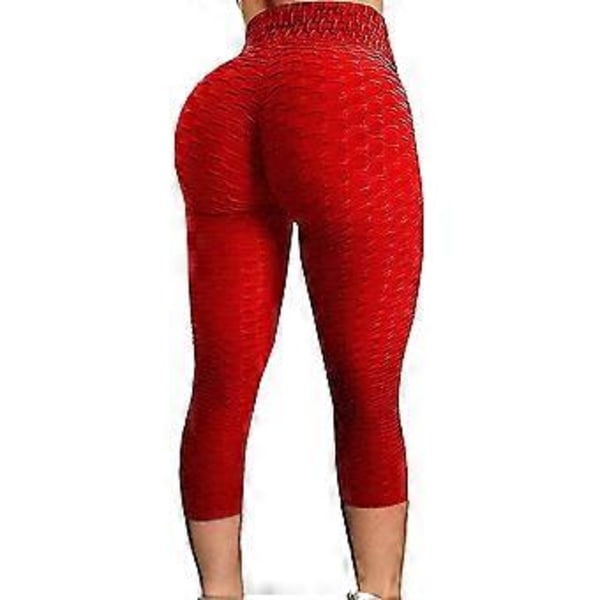 Bubble Hip Butt Lifting Anti Cellulite Leggings for kvinner, Høy Midje, Trenings- og Magekontroll Yoga Tights (style667)
