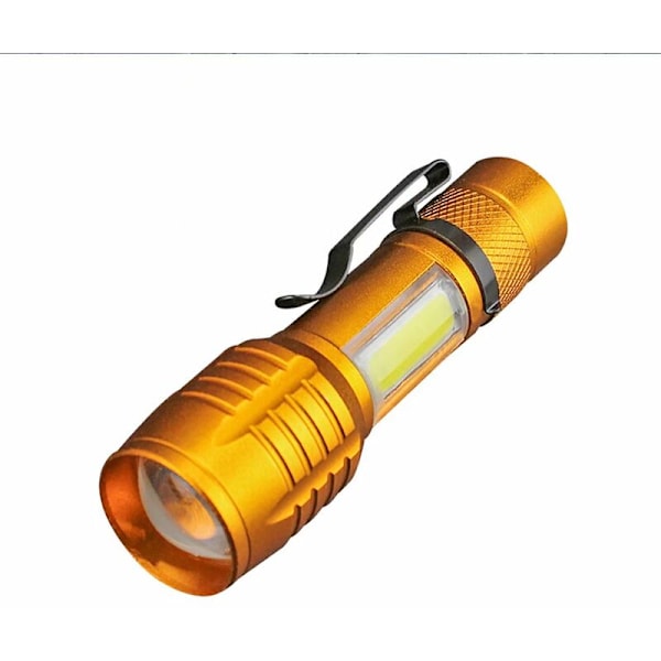 LED-ficklampa Set - Ficklampa med glänsande handtag för arbete Cykling Camping Läsning Promenader Vandring