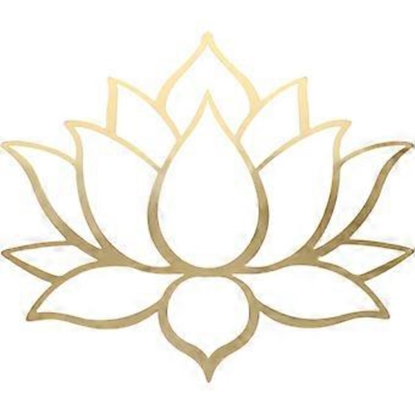 Lotus Sticker Vægmærkat til Værelse Soveværelse Dekorativt Klistermærke Selvklæbende Blomsterklistermærke
