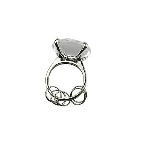 Stor Diamant Forlovelsesring Nøglering