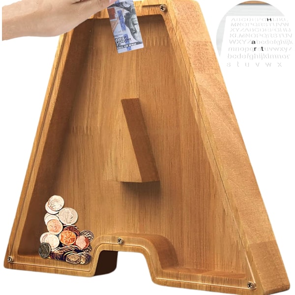 Sparebøsse for barn gutter jenter store sparebøsser 26 engelsk alfa