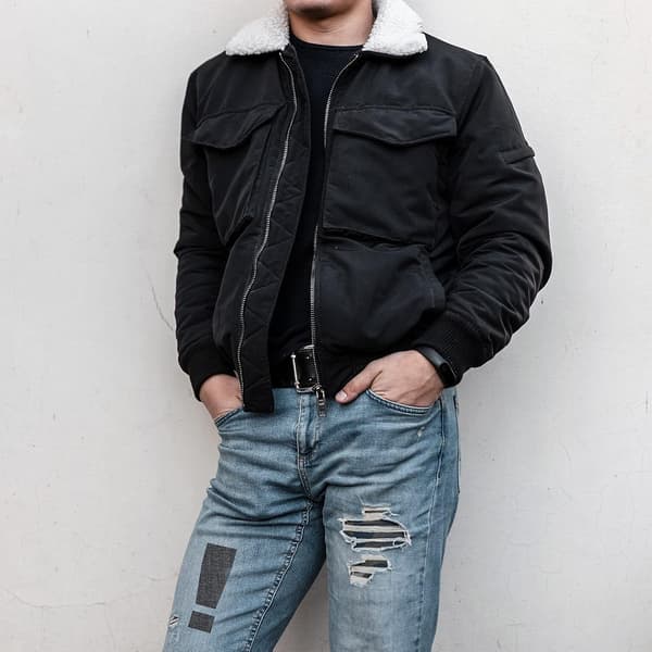 5 Stykker (Sort) Stryge-på Jeanslapper Denim Jeans Reparationslapper