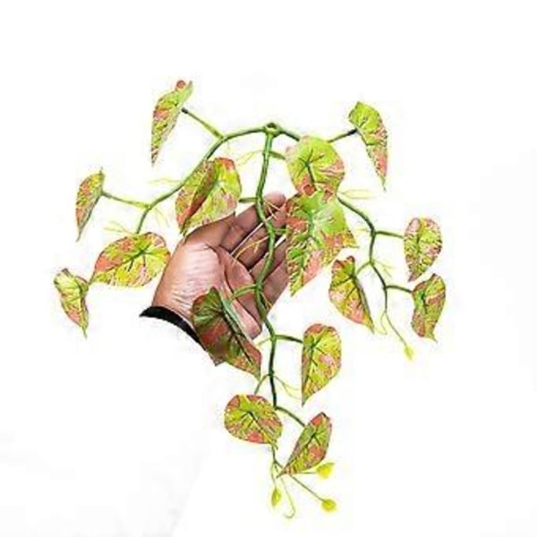 Livsliknande Fisk Blad Säng Betta Fisk Lek Säng Akvarium Dekorationer Simulering Blad Hängmatta Vilsäng för Terrarium