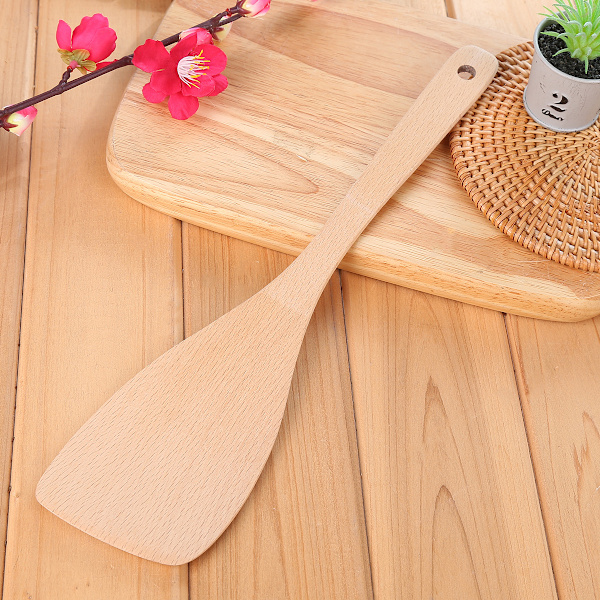 2 stk. 34,5*9,5 Medium Flat Spatula Træ Solid Spatula