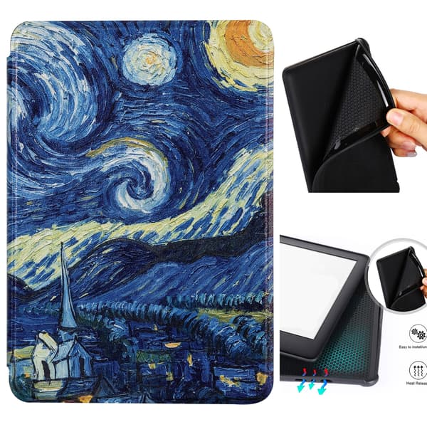 Etui til Kindle 10. generation - (Stjerneklar nat) Slank & Let