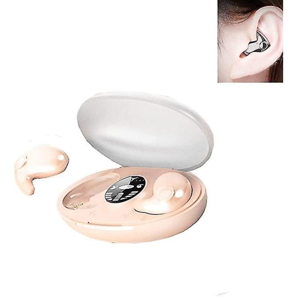 Usynlige Sleep Wireless Earphone Ipx5 Vanntett Hodetelefoner Touch Control Skjulte Ørepropper Trådløse Ørepropper Sense Free To Wear For Sport.rosa.