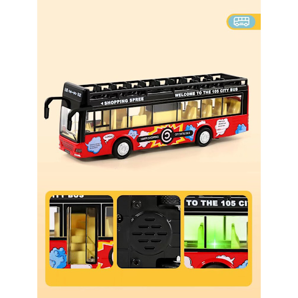 Ny hållbar bärnstensfärg för skolbuss, buss, buss, riktig metall sim