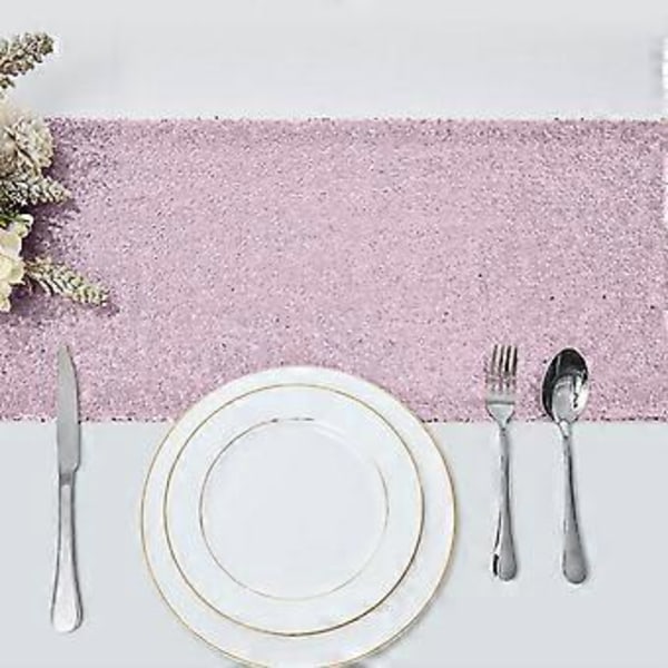 Bordflagg Glitter Bryllup Glitter Bordflagg For Bryllupsfester 12x71 Tommer I Et Utvalg Av Farger Pink
