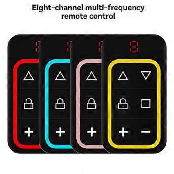 8-kanals multifrekvens fjärrkontroll för garageport 270-868MHZ RF Kopieringsfjärrkontroll identifierar automatiskt