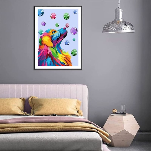 DIY 5D Anime Diamond Painting Kits, (Dog)Painting by Numbers, Mos