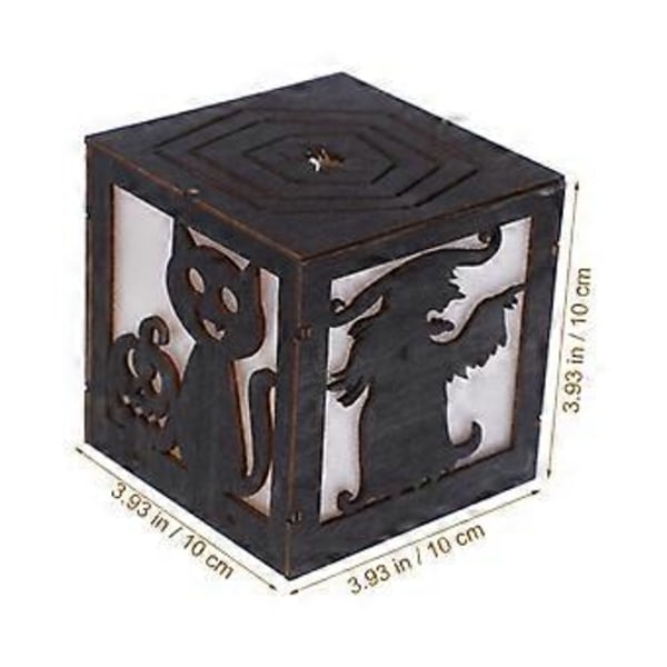 Halloween Lys Ornament Tre Lysfestival LED Lys Dekor Skrivebordslys (Assortert Farge2)