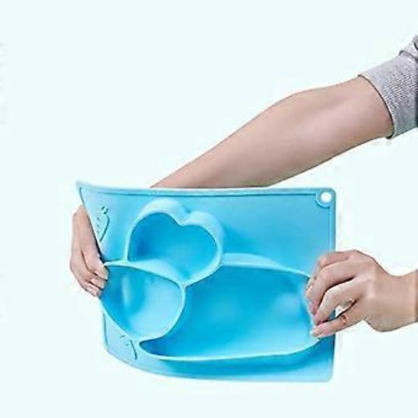 Silikoneplader til børn med skridsikker silikone sugekop til babybord