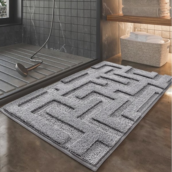 Light gray 50 * 80cm indoor and outdoor door mats are non slip an