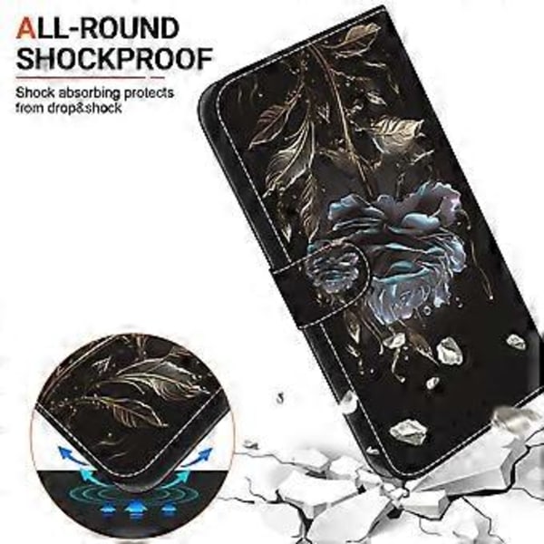 For OnePlus Nord CE4 Lite 5G Lommebok Telefondeksel Lær Flip Cover Mønstertrykk Style E