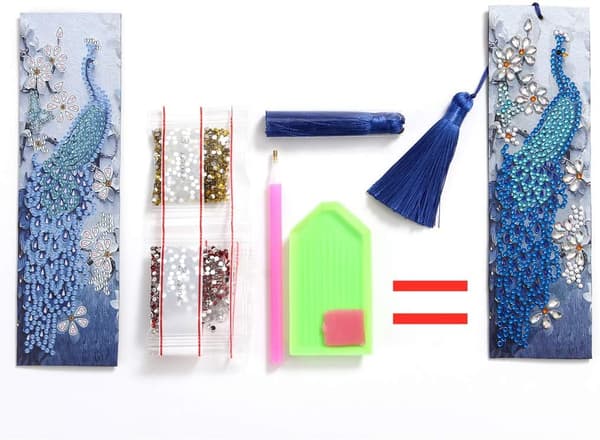 5D Diamant Maleri Kit (Påfugl), DIY Diamant Maleri Bo