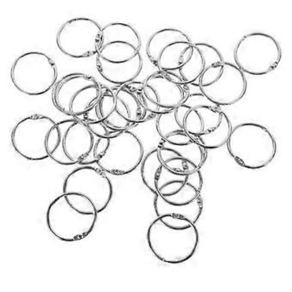 50 st Flashkort Ringar Spänne Ringar Spänne Gåvor Kort Lösblad Ringar Spänne för DIY