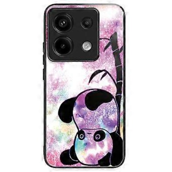 Skal för Xiaomi Redmi Note 13 Pro 5G/Poco X6 5G Härdat Glas+TPU Mönstertryck Baksida Telefonskal Style J