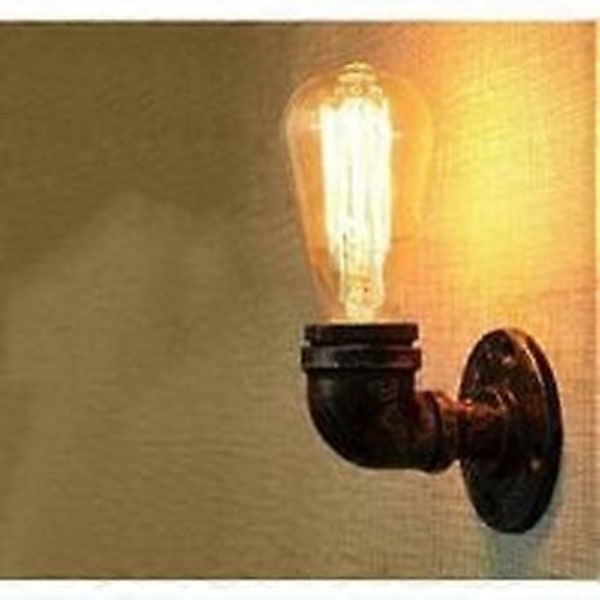 Lampe Vandrør, Retro Industrielle Metal Væglamper Dekorativ Belysning, E27 Lampefatning