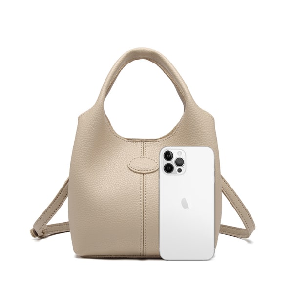 Mjukt läder ny handväska, nischväska, en axel crossbody dam