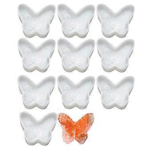 10 stk. Delikate lysstøbeforme DIY 3D silikoneform lys silikone håndværksforme til lysfremstilling pansies